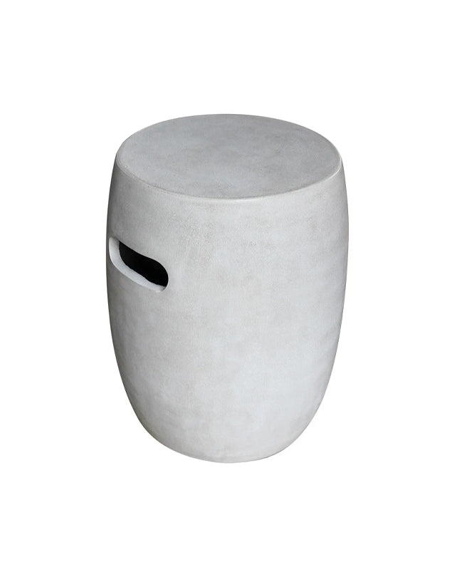 Grey Round Terrazzo Stool - Republic Home - Furniture