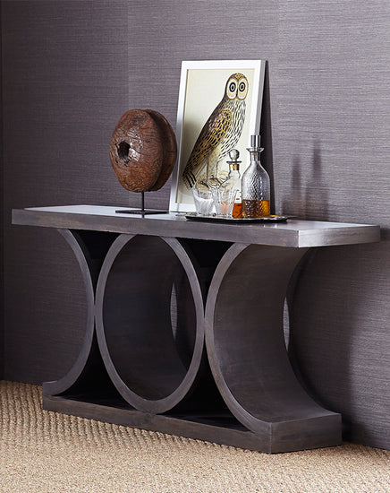 Lagerfield Console (Black) - Republic Home - Furniture