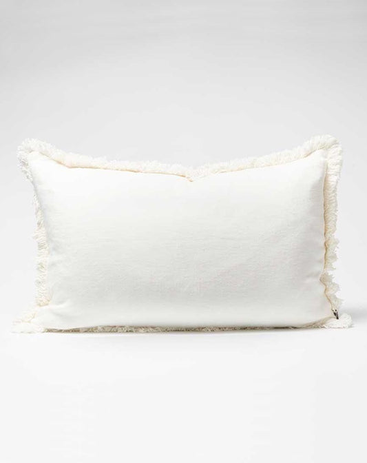 Luca Boho White Cushion 40x60