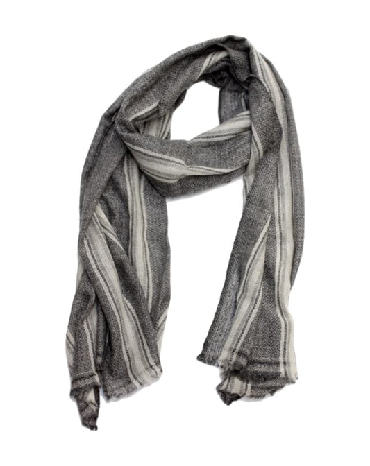 Wool & Cashmere scarf (striped) - Republic Home - Fashion