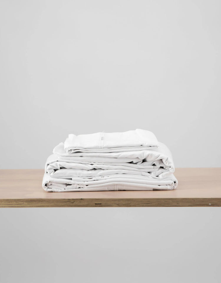 Organic 1000TC Cotton Sheet Set — White IsleOfOmni