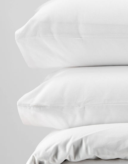 Organic Cotton Duvet Cover Set — White IsleOfOmni