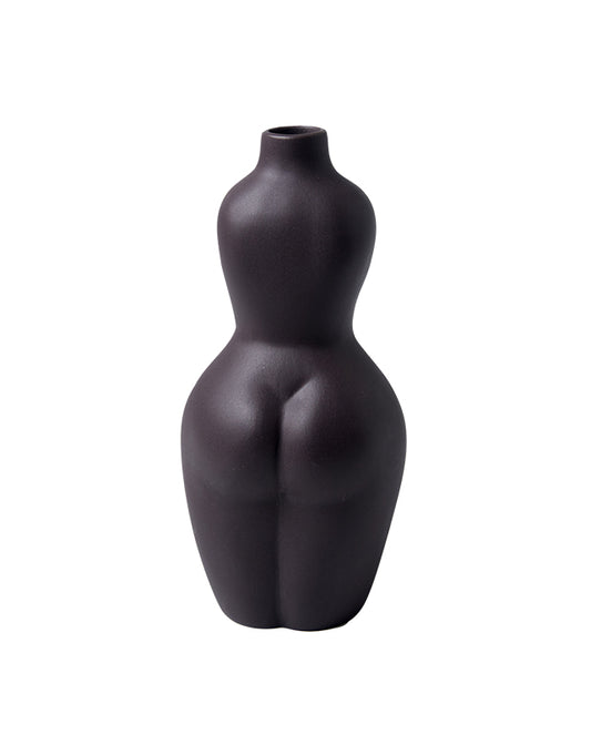 Posture Vase Med Black - Republic Home - Homewares