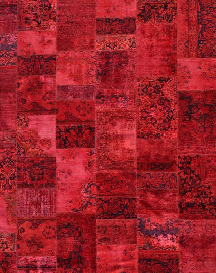 Patchwork Rug Red 310x255 - Republic Home - Rugs