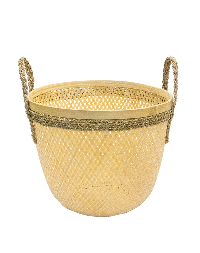 Round Tapered Bamboo Basket