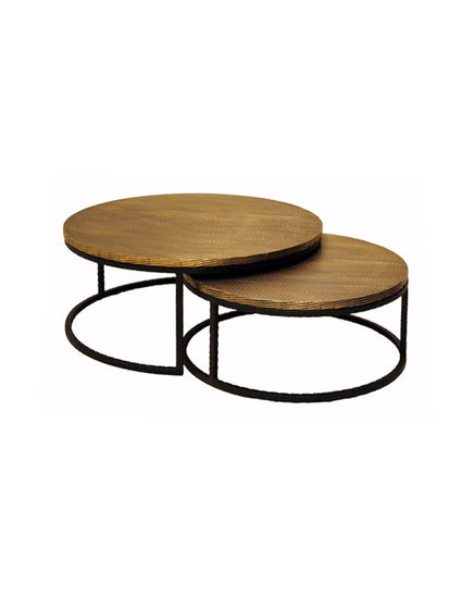 Shirvan Nesting Coffee Tables (Brass) - Republic Home - Furniture