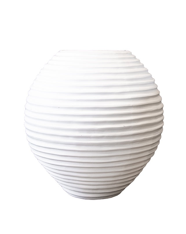 Spiral Vase - White 100 cm