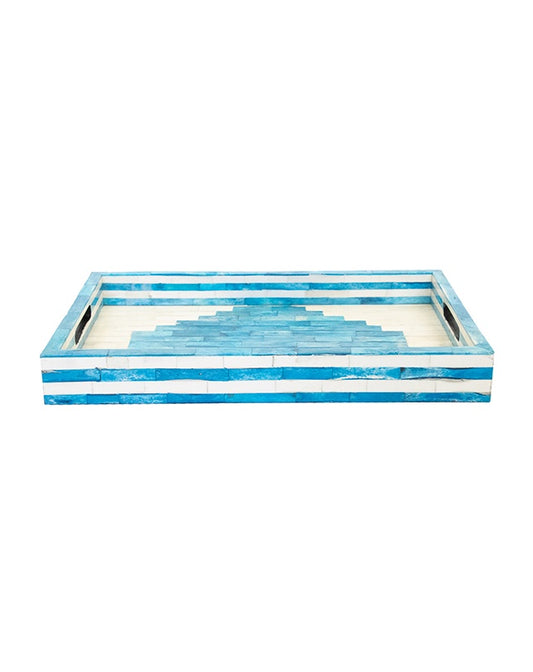 Turquoise & White Bone Inlay Tray