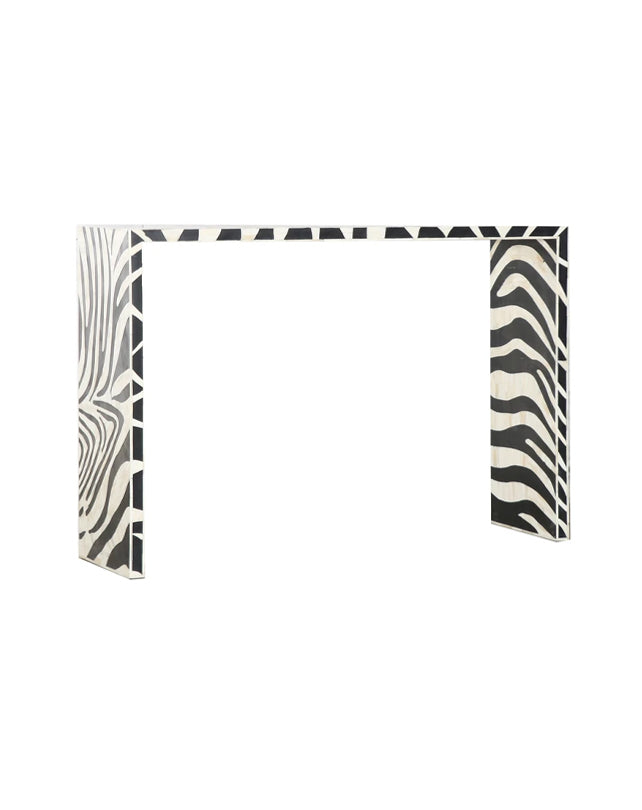 Zebra Bone Inlay Console - Republic Home - Furniture