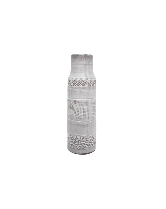Zabu Ceramic Vase 45cmH - Grey - Republic Home - Homewares