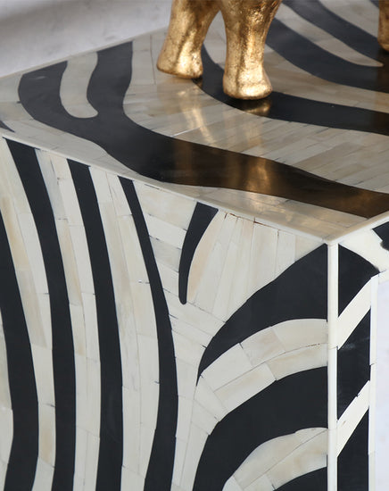 Zebra Bone Inlay Console - Republic Home - Furniture