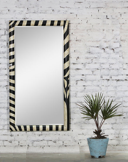 Zebra Bone Inlay Mirror - Republic Home - Mirror