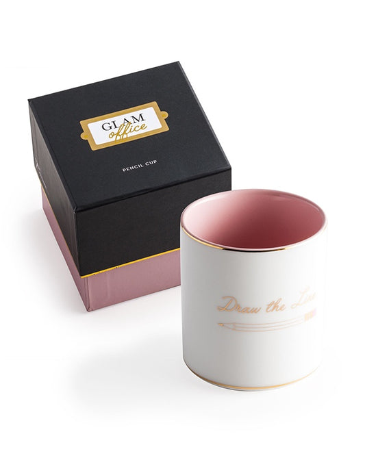Glam Office "Draw The Line' Pencil Cup - Republic Home - Gifts