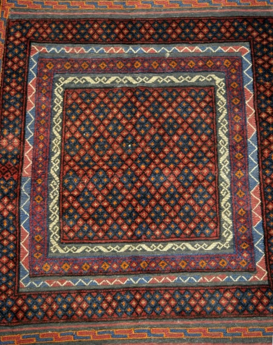 Afghan Kilim & Carpet 128x105cm - Rugs - Republic Home