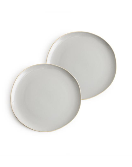 Pacifica Plates Set of 2 - Grey - Republic Home - Homewares