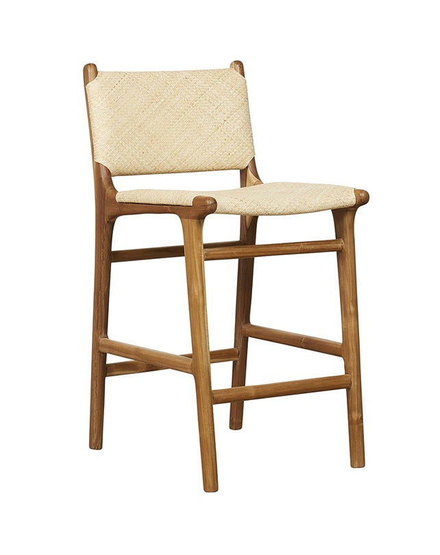 Maya Plush Counter Stool with Back - Republic Home - Furniture