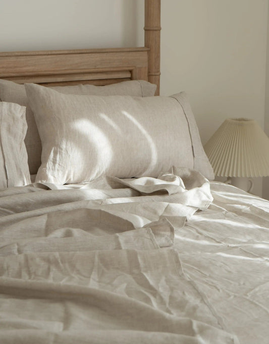 European Linen Sheet Set — Omni Natural - Bed Sheets - Republic Home