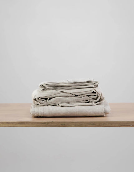 European Linen Sheet Set — Omni Natural - Bed Sheets - Republic Home