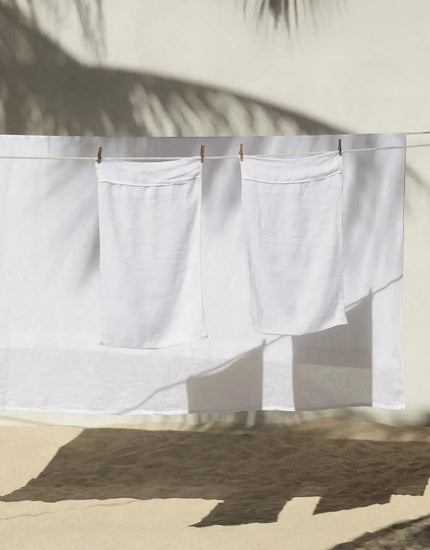 European Linen Sheet Set — White - Sheets - Republic Home