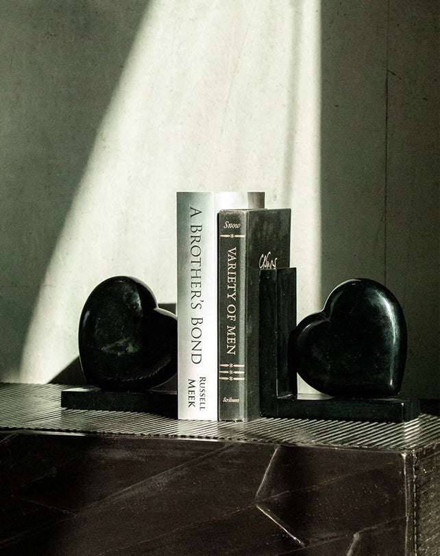 Heart Shaped Bookend Pair - Homewares - Republic Home