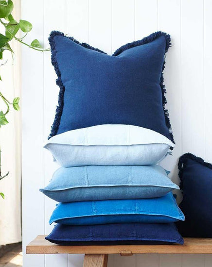 Luca Boho Navy Cushion 60x60 - Cushion - Republic Home