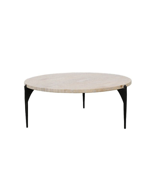 Naxos Coffee Table (Travertine) - Furniture - Republic Home