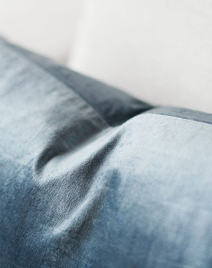 Precious Velvet Cushion 60x60 - Sapphire - Cushion - Republic Home