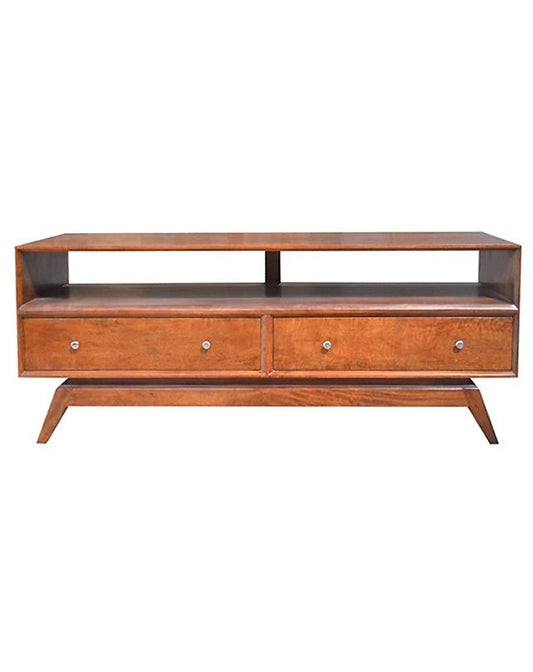 Sari Entertainment Unit 2 Drw Open Shelf - Furniture - Republic Home