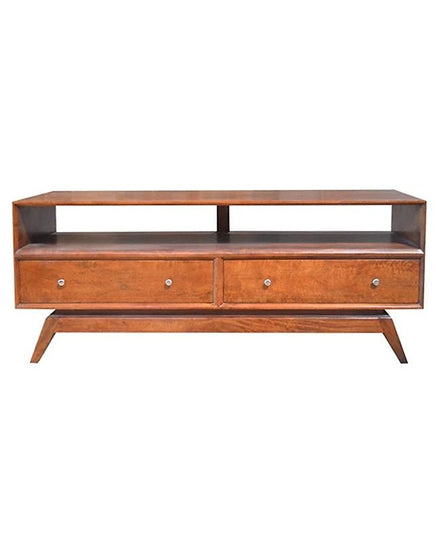 Sari Entertainment Unit 2 Drw Open Shelf - Furniture - Republic Home