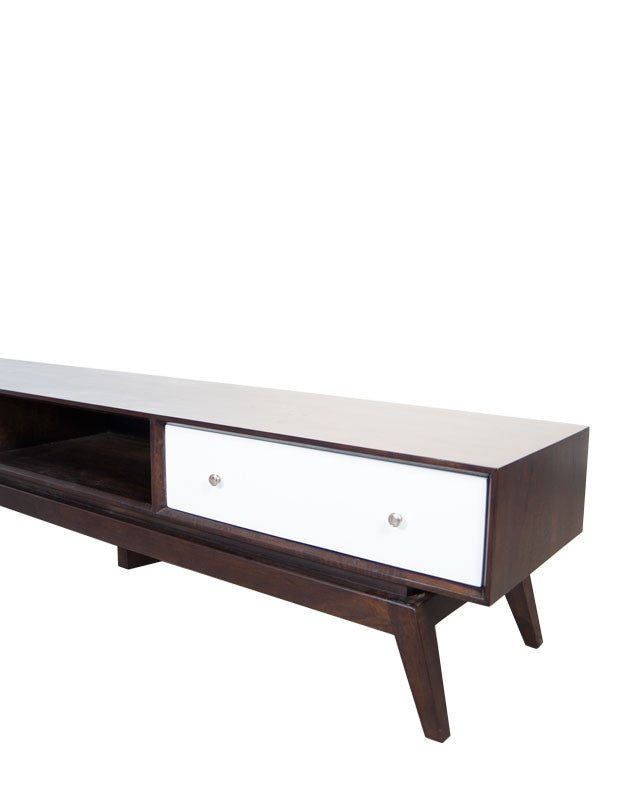 Sari Entertainment Unit Open Middle Shelf - Furniture - Republic Home