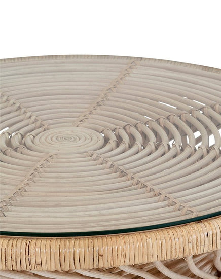 Savoy Coffee Table w/Glass - Furniture - Republic Home