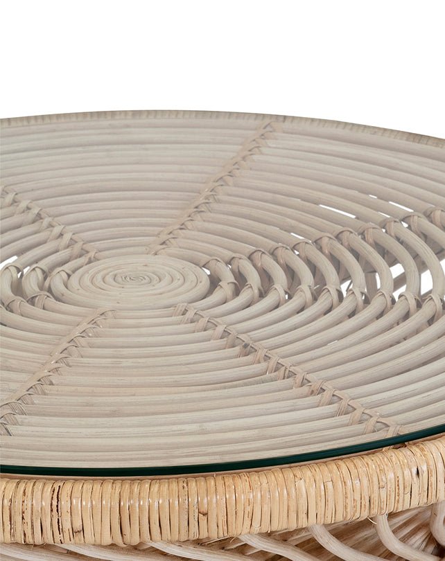 Savoy Coffee Table w/Glass - Furniture - Republic Home