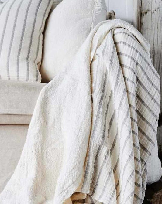 Sea Spray Throw - Silver 200x150 - Homewares - Republic Home