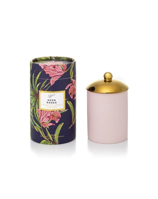 Sohum Eco Neon Roses Candle - Homewares - Republic Home