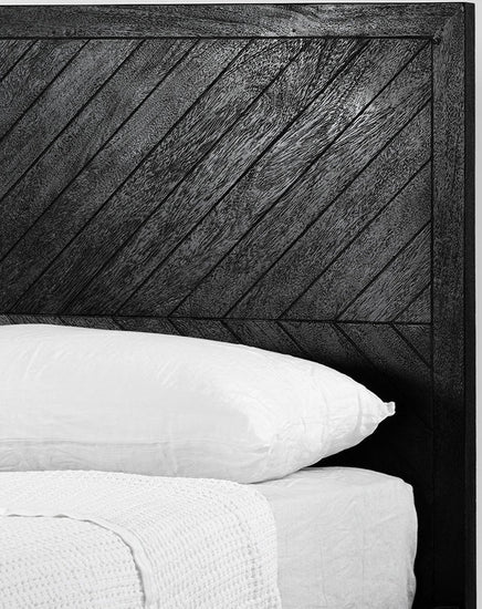 Tapestry Bed (Black) - Furniture - Republic Home