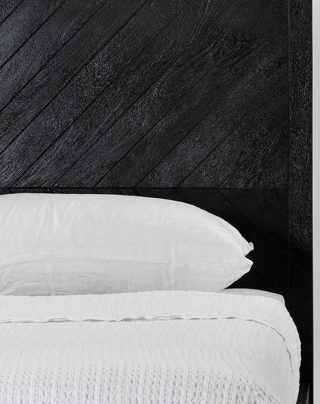 Tapestry Bed (Black) - Furniture - Republic Home