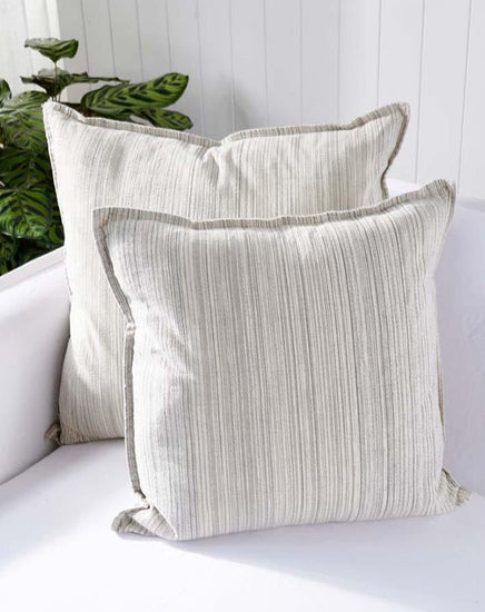 Vista Cushion - Sage/White Stripe 50x50 - Cushion - Republic Home