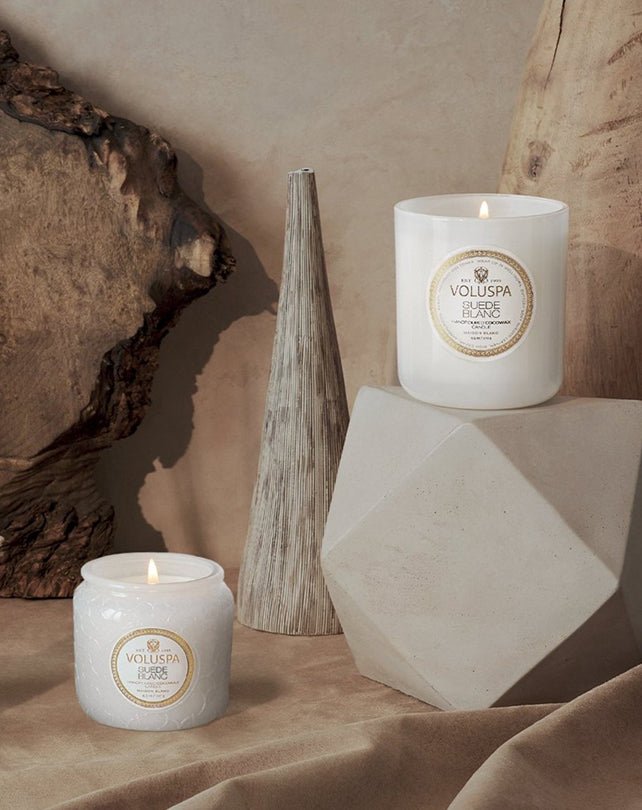 Voluspa Suede Blanc Petite Jar Candle - Gifts - Republic Home